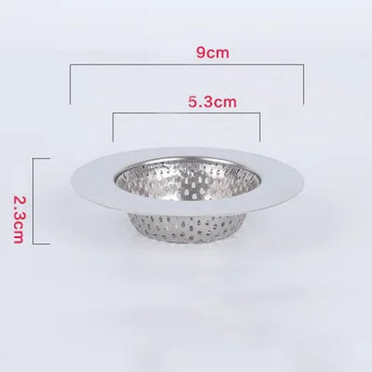 1PC Household Stainless Steel Sink Strainer Metal Filter Bath Drain Waste Screen Kitchen Supplies Bathroom Accessories
