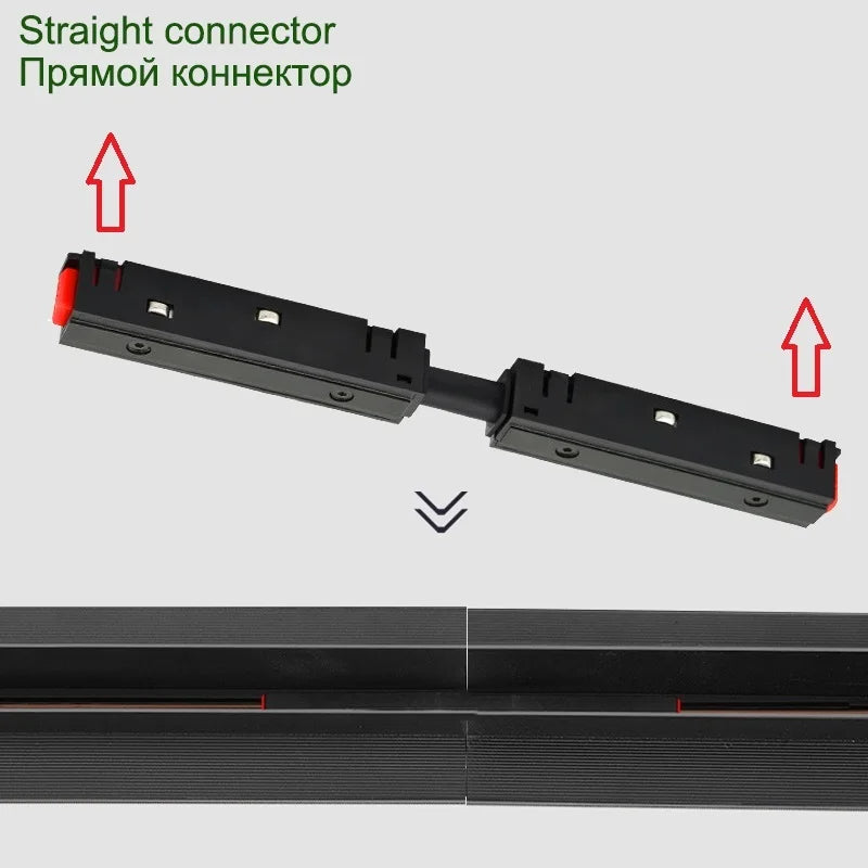 N1 Modern Recessed Magnetic Track Lights Design Led Lamp Magnetic Rail Ceiling System Indoor Track Lighting Spot Rail Spotlights