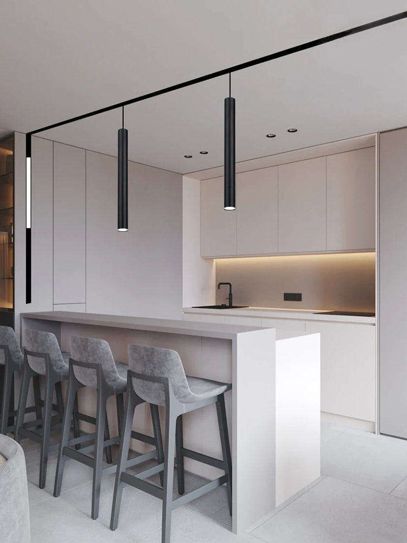 N1 Modern Recessed Magnetic Track Lights Design Led Lamp Magnetic Rail Ceiling System Indoor Track Lighting Spot Rail Spotlights