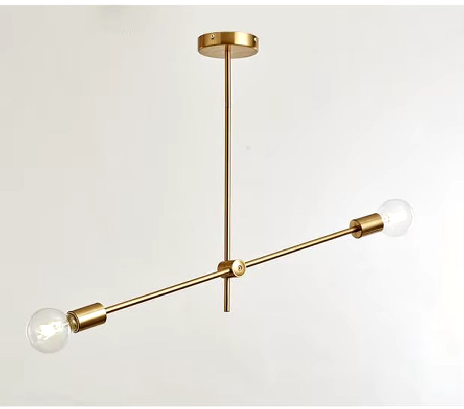 Magic Bean Molecular Chandelier Lights Rotatable Adjustment Luxury Brass Color Living Dining Room Bedroom Ins Wind Lamps