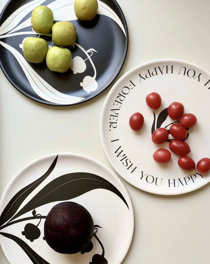 4 - Pack Eclectic Floral Bamboo Fiber Dinnerware Set ( $14.9 / Count )