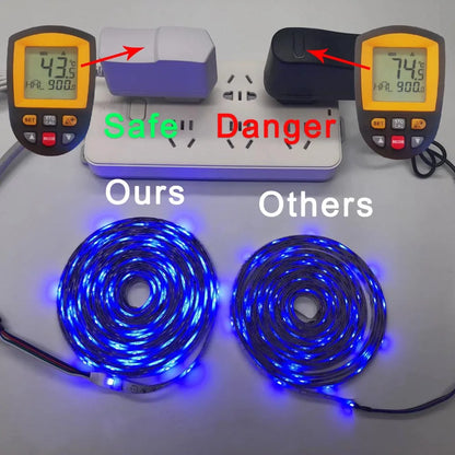 12V RGB LED Strips Wifi Bluetooth Infrared 30M 25M 20M 15M 5M 10M Lights for Room Diode Tape Flexible Ribbon Lamp Power Adapter