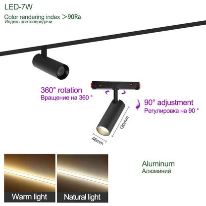 N1 Modern Recessed Magnetic Track Lights Design Led Lamp Magnetic Rail Ceiling System Indoor Track Lighting Spot Rail Spotlights