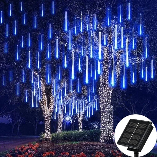 Led Light Outdoor Meteor Shower Rain Lights Waterproof Garden Street Garland New Year Christmas Decor Holiday Solar/Eu/Us Plug