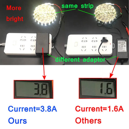 12V RGB LED Strips Wifi Bluetooth Infrared 30M 25M 20M 15M 5M 10M Lights for Room Diode Tape Flexible Ribbon Lamp Power Adapter