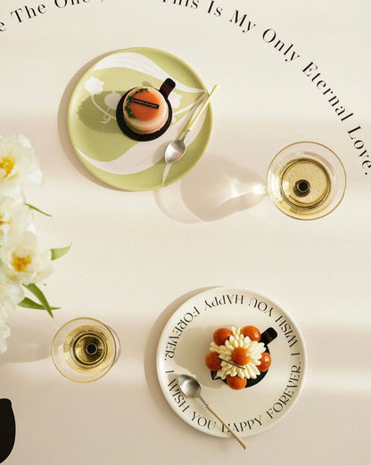 4 - Pack Eclectic Floral Bamboo Fiber Dinnerware Set ( $14.9 / Count )