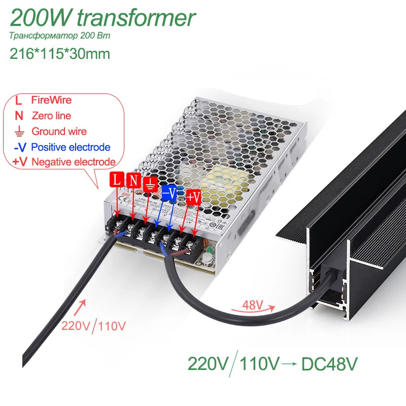 N1 Modern Recessed Magnetic Track Lights Design Led Lamp Magnetic Rail Ceiling System Indoor Track Lighting Spot Rail Spotlights