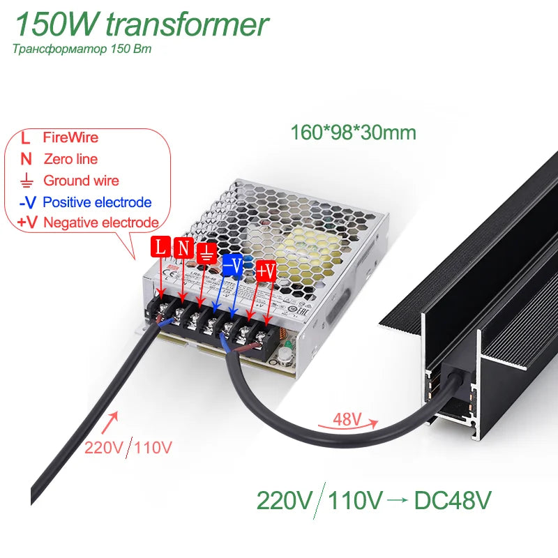 N1 Modern Recessed Magnetic Track Lights Design Led Lamp Magnetic Rail Ceiling System Indoor Track Lighting Spot Rail Spotlights