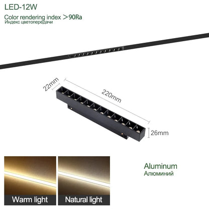 N1 Modern Recessed Magnetic Track Lights Design Led Lamp Magnetic Rail Ceiling System Indoor Track Lighting Spot Rail Spotlights