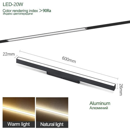 N1 Modern Recessed Magnetic Track Lights Design Led Lamp Magnetic Rail Ceiling System Indoor Track Lighting Spot Rail Spotlights